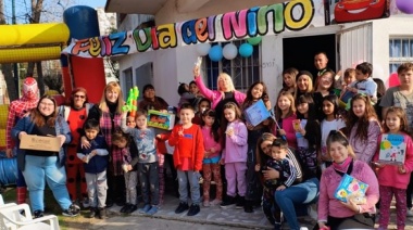 Analía Mairano festejó el día del niño en los distintos barrios de San Martín
