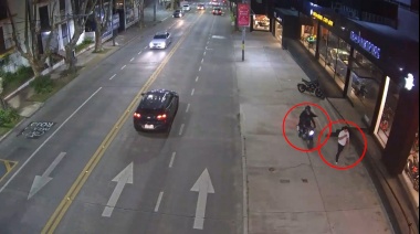 Una banda de motochorros fue detectada y atrapada por las cámaras de seguridad de Vicente López