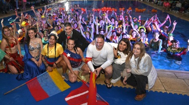 Los polideportivos de Benavídez vibraron con una nueva edición de las galas temáticas de aquagym del Municipio de Tigre