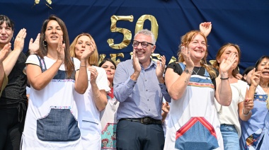 En General Pacheco, Julio Zamora acompañó el 50° aniversario de la Escuela Primaria N° 7