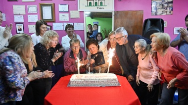 Julio Zamora acompañó el 35° aniversario del Centro de Jubilados y Pensionados "Mi Refugio" en El Talar