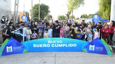 Un nuevo sueño cumplido en el barrio “Santa Mónica”, donde Leo Nardini inauguró ocho cuadras de pavimento