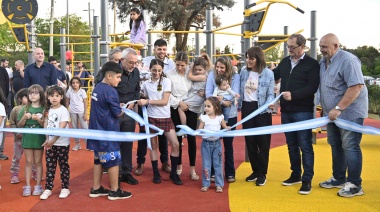 Julio Zamora inauguró la Plaza Deportiva "Carlos Reimers" en Benavídez, el espacio público N° 96 renovado por el Municipio de Tigre