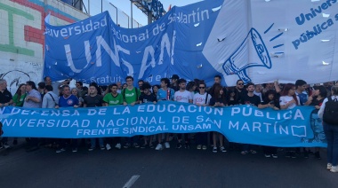 Impactante movilización en la UNSAM: estudiantes, docentes y no docentes marcharon en defensa de la educación pública