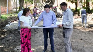 Nardini inició otra obra con inversión municipal