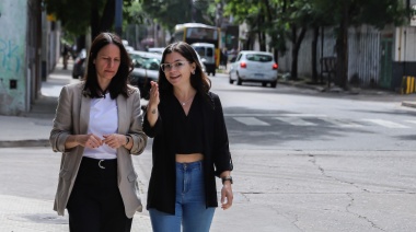 Avanzan las obras de renovación de veredas en Munro