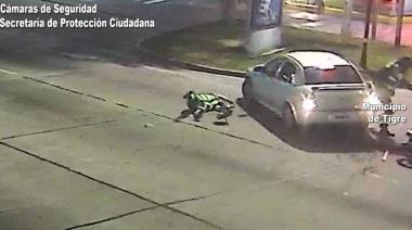 Una pésima maniobra de un automóvil terminó en un impactante accidente de tránsito en General Pacheco