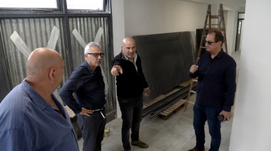 El intendente Julio Zamora monitoreó el avance de la ampliación de la Escuela Secundaria N° 48 de Benavídez