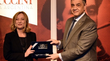 Jorge Macri le entregó la Llave de la Ciudad a la Presidente del Consejo de Ministros de Italia, Giorgia Meloni