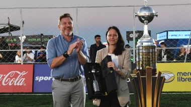 Se inauguró el Fan Zone de la Libertadores en el Paseo de la Costa de Vicente López