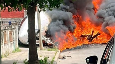 Chocó un avión en San Fernando
