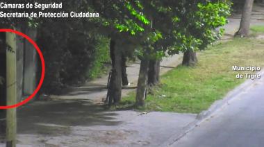 Un individuo fue aprehendido por vandalizar la persiana de un comercio en Benavídez 