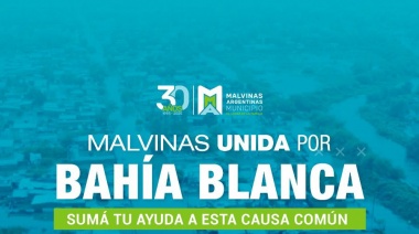 “Malvinas unida por Bahía Blanca”: se inició la campaña solidaria para ayudar a las víctimas del temporal