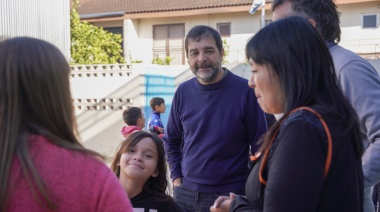 Fernando Moreira recorrió la nueva Escuela Secundaria de Barrio Libertador