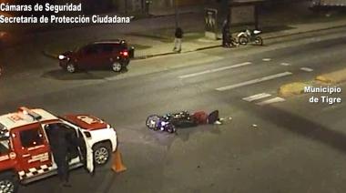 Impactante accidente entre dos motos: uno de los conductores estaba alcoholizado