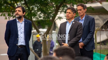 Kicillof en San Martín: “La paralización de la obra pública por parte del Gobierno nacional es una decisión criminal"