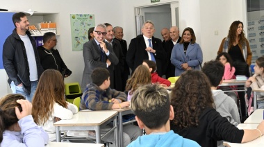En el Club Hacoaj de Tigre, el intendente Julio Zamora acompañó la ampliación de la sede de la Escuela Primaria ORT
