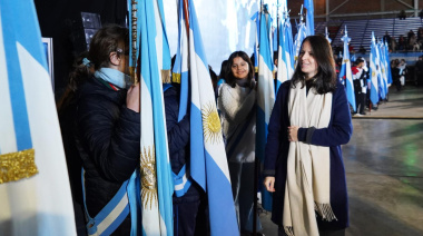 Más de 1500 chicos de Vicente López realizaron la promesa de lealtad a la bandera en Tecnópolis