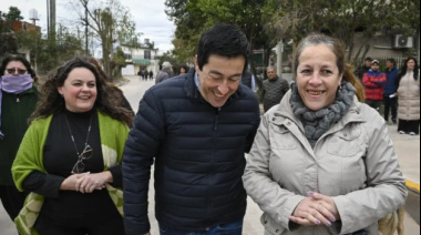 Nardini inauguró la primera etapa de obras de pavimentación en el Barrio Santa Mónica