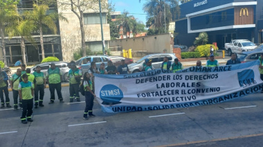 Municipales de San Isidro en protesta por salarios y condiciones laborales