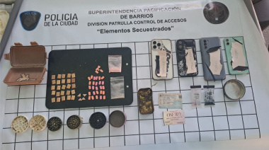 La Patrulla de Control de Accesos de la Policía de la Ciudad detuvo a cuatro personas con más de 60 dosis de drogas sintéticas