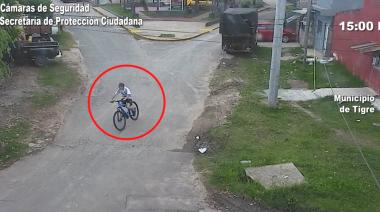 Robaron una bicicleta y fueron detectados por las cámaras del COT: quedaron detenidos inmediatamente