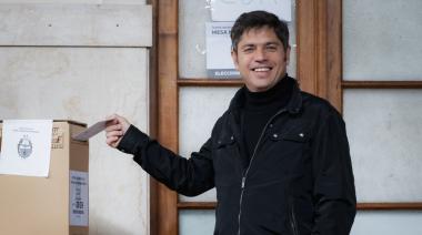 Votó Kicillof: “Este es el acto más sagrado de la democracia"