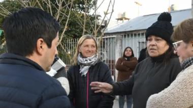 Nardini inauguró junto a los vecinos la pavimentación de la calle Galileo Galilei