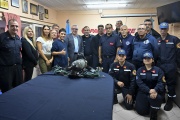 Julio Zamora presentó nuevo equipamiento destinado a mejorar el servicio de los Bomberos Voluntarios de General Pacheco