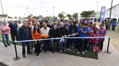 Leo Nardini inauguró el “Playón Multideportivo Villa de Mayo”