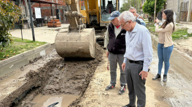 Gestión municipal: Julio Zamora monitoreó obras de entubamiento en General Pacheco