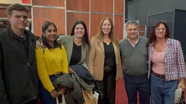 López Medrano junto a María Eugenia Vida en la Feria del Libro