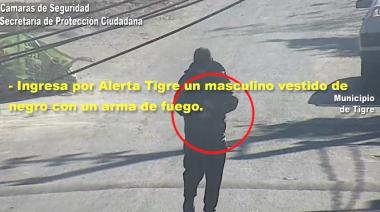 Merodeaba la calle con un arma de fuego y el COT lo detuvo inmediatamente: fue clave la plataforma Alerta Tigre Global
