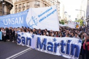 Histórica marcha universitaria: Los que dieron el presente desde San Martín