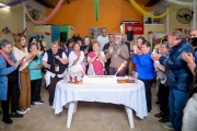 Julio Zamora acompañó el 24° aniversario del Centro de Jubilados "Manantial de Vida" en La Paloma