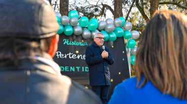 Julio Zamora acompañó el acto de imposición del nombre “Margarita Graciela Perrone” a la EES N°30 de Villa La Ñata