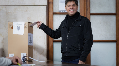 Votó Kicillof: “Este es el acto más sagrado de la democracia"