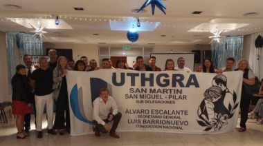 UTHGRA San Martín celebró el cierre de año con un brindis junto a sus afiliados