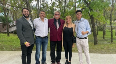 Los Avila, junto a Javier Milei en Tigre