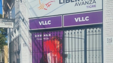Ataque vandálico en Tigre: vandalizan sede de La Libertad Avanza y amenazan a referentes locales
