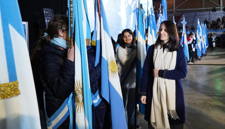 Más de 1500 chicos de Vicente López realizaron la promesa de lealtad a la bandera en Tecnópolis