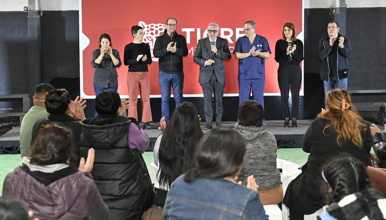 Julio Zamora en General Pacheco: "Queremos poner en valor la solidaridad y la red de contención muy grande que tiene Tigre"