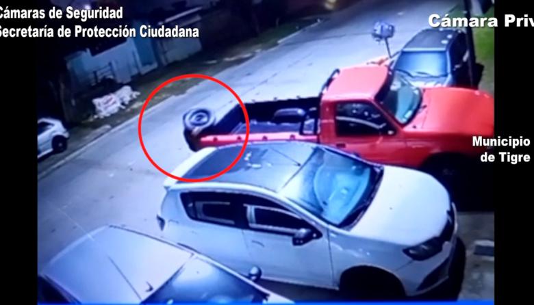 Quedó registrado robando un neumático y fue detenido por el COT