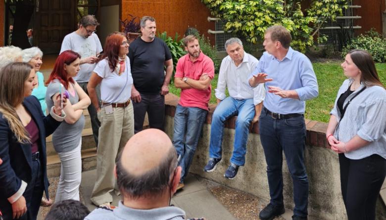 Santilli y López Medrano escucharon a vecinos de San Andrés cansados de la inseguridad