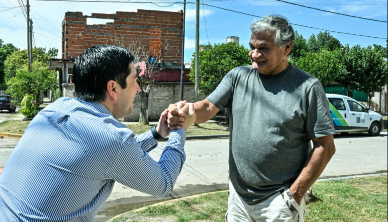 Nardini supervisó el avance de obra de la calle Cochabamba