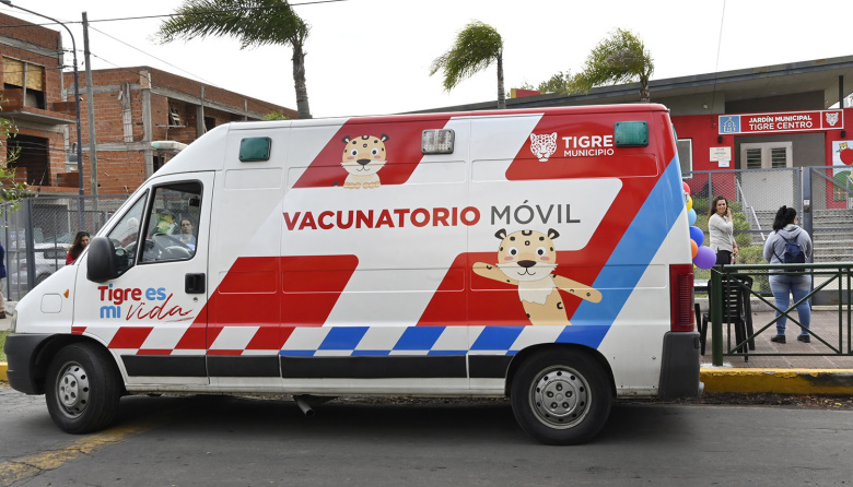 El Vacunatorio Móvil recorrerá los jardines municipales de Tigre y Don Torcuato