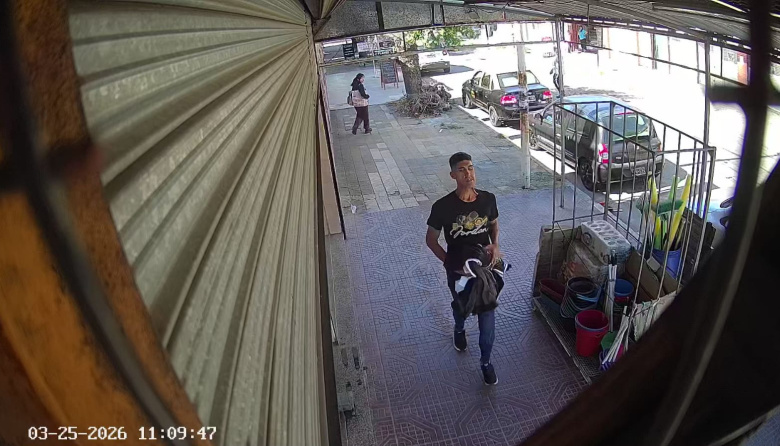 Robo en un local de ropa: Todo quedó filmado