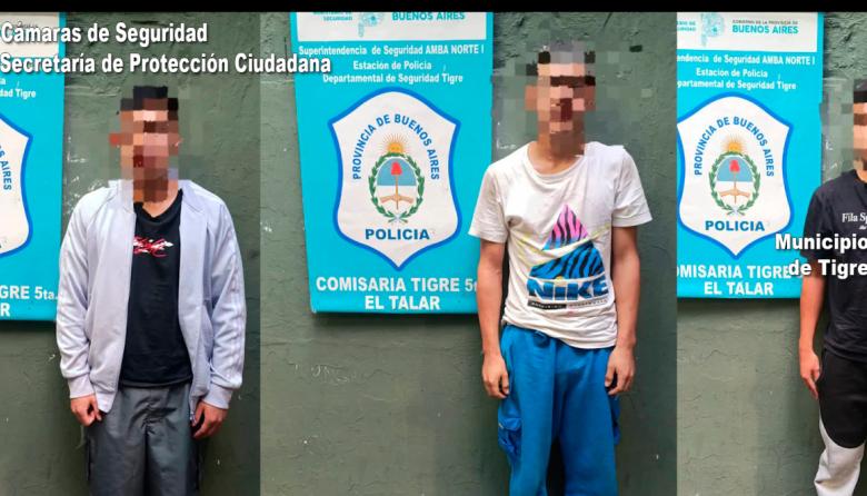 Motochorros detenidos en Don Torcuato luego de un eficaz seguimiento mediante las cámaras del COT