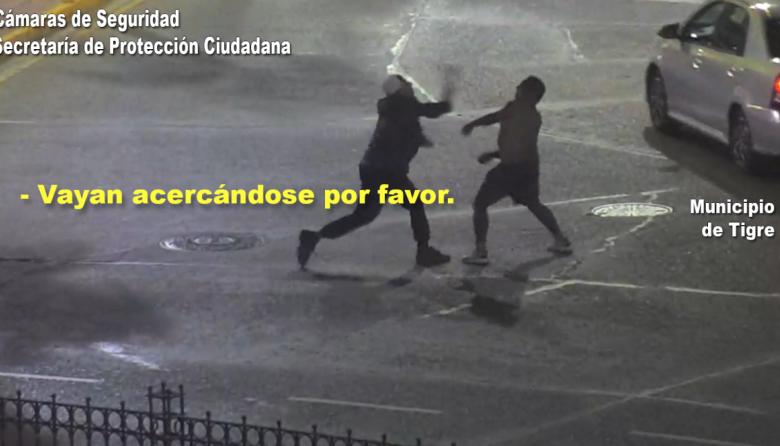 Riña y detenciones en Tigre: individuos confrontaron a golpes en plena avenida