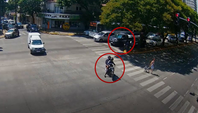 Una banda de motochorros armada y sin patente fue capturada in fraganti en Vicente López